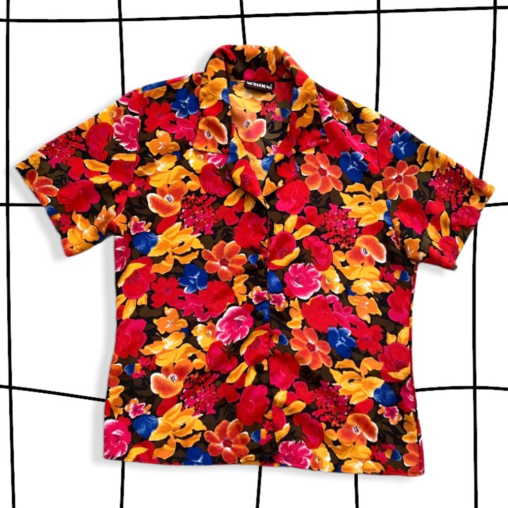 Vintage Kai floral Hawaiian shirt